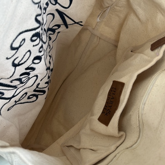 Mary & Martha Canvas Tote “Live Courageously & Adventure On” Embroidered - Picture 6 of 7